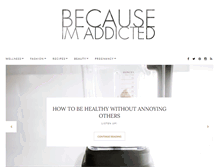 Tablet Screenshot of becauseimaddicted.net
